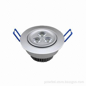 Home LED Ceiling Light with Aluminum + PC/Glass Materials and 3 Years Warranty